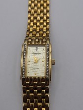 Orologio Tank Precision by Gruen GP3039 Donna Tono Oro Bling Nuovo Batteria Funzionante