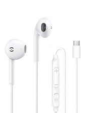MAS CARNEY Cuffie USB C TH9, Auricolari con filo usbc con mic, earpods tipo c co