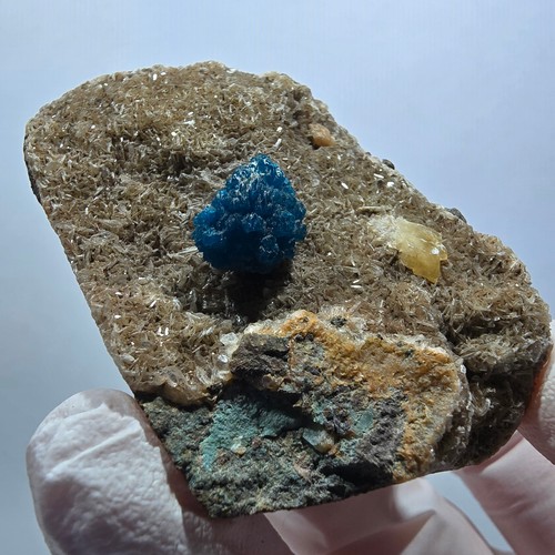 Rara cavansite matrice - cavansite,