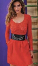 abito in pizzo E Taffetà denny rose Rosso 42