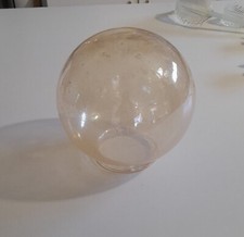 Sfera vetro ambra con - in, bolle