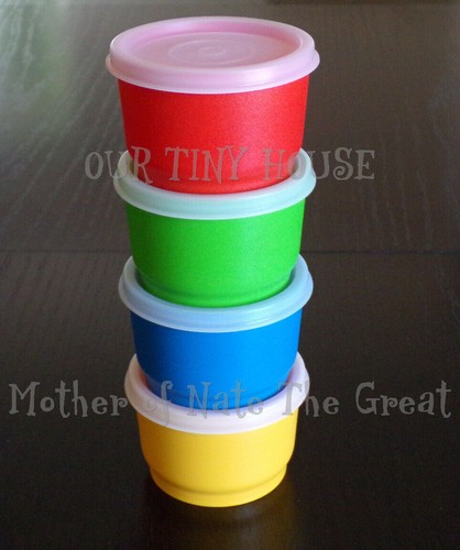 New vtg tupperware snack cups - tupperware,