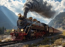 Poster Locomotiva Vintage