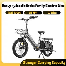 Electric Cargo Bike 28mph 48v