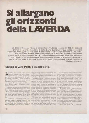Advertising news moto laverda - advertising,