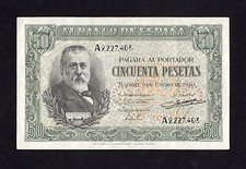 F.C. 50 PESETAS 1940 , SERIE A