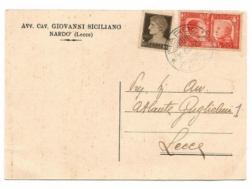 Lettera cartolina postale - lettera,