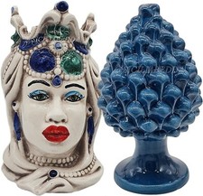 TESTA DI MORO DONNA H13 CON PIGNA H13 BLU 