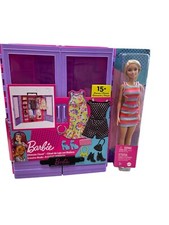 Barbie Ultimate Closet Playset W/ Doll 15+ Accessories SKU 8356
