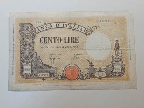 100 lire grande - -, (fascio)