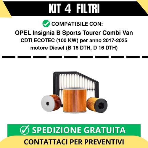 Kit filtri tagliando - filtri,