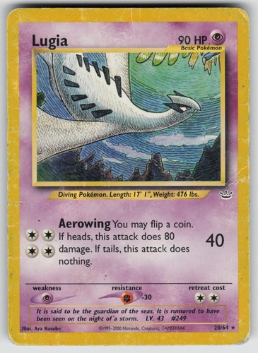 Lugia rare neo - lugia,