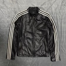 Giacca pelle adidas Vespa nera