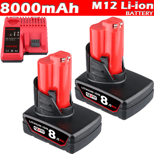 Per milwaukee m12 8 0ah - xc, 8,0ah