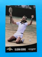 I GRANDI DEL TENNIS BJORN BORG LA GAZZETTA DELLO SPORT CARTOLINA PUBBLICITARIA A