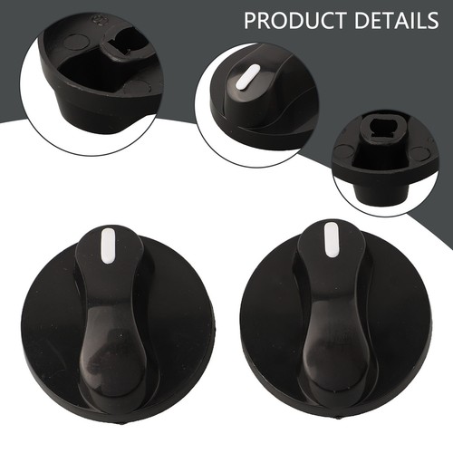 Pomelli plastica nera - pomelli, per