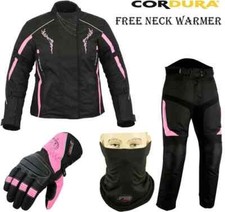 Giacca + pantalone + guanti MOTO  touring da donna 4 stagioni