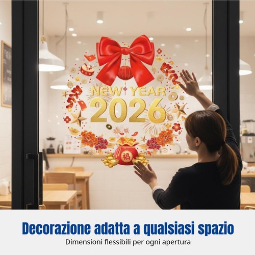 Adesivo statica 2026 decoro - statica, 2026,