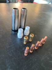 KIT RICAMBI TORCIA SALDATURA FILO MIG BZ36 2 UGELLO,DIFFUSORI,SUPPORTI 5 PUNTE