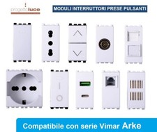 SERIE VIMAR ARKE COMPATIBILE FRUTTI PRESA SCHUKO PULSANTE INTERRUTTORE USB TV