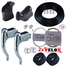 LEVE FRENO PARAMANI NASTRO MANUBRIO GUAINA NERO CAVO BICI VINTAGE COPPIA FRENI