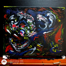 Quadro astratto acrilico 8 x