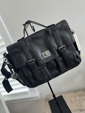 Borsa/borsa/tracolla messenger in vera pelle Audrey Brooke nuova con etichetta