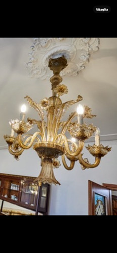 Lampadario murano epoca - di,