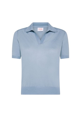 Polo donna sun68 azzurro - donna,