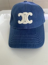 Casquette Celine triomphe bleu jean -.