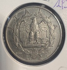 KINGDOM 2 LIRE 1936 ITALIAN