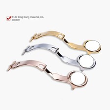 Fibbia pieghevole chiusura acciaio massiccio fibbia a farfalla 16 18 mm per Patek Philippe