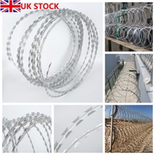 20M Rasoio Filo di Sicurezza Avvolto Tipo Concertina Barb Recinzione per Fattoria Giardino UK