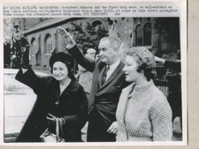 President Johnson & Wife , And