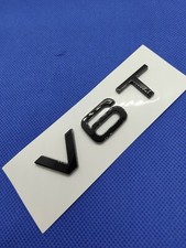 Logo V6T noir brillant  Badge