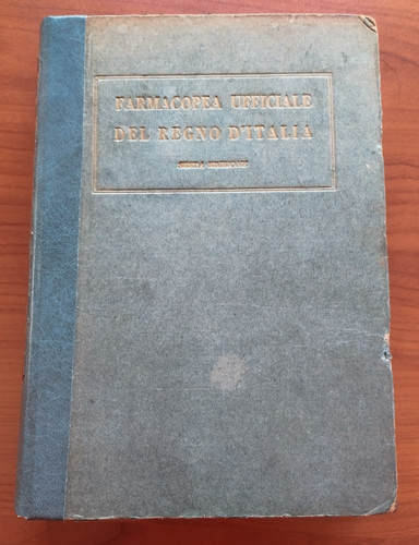 Farmacopea ufficiale del regno - farmacopea,