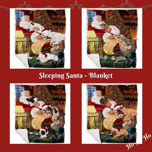 Babbo natale che dorme con - dorme,