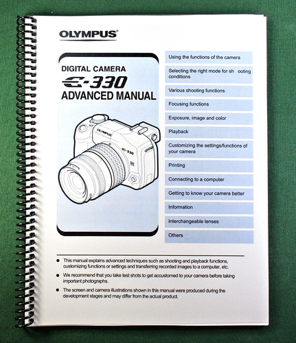 Olympus 330 manuale - e-330,
