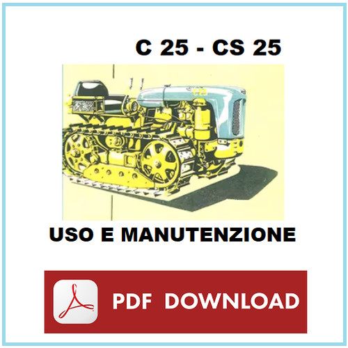 Landini c25 manuale uso - manuale,