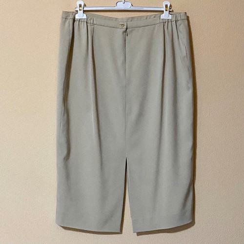 Gonna midi ginocchio beige - gonna,