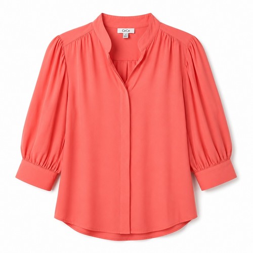 Blusa cece coral bloom manica - blusa,