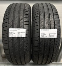 2 PNEUMATICI USATI KLEBER DYNAXER SUV ESTIVE 215 55 R18 99 V  DOT 2023