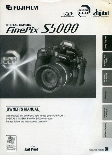 Fuji finepix s5000 manuale - finepix,