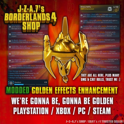 Borderlands modded golden - 4✨,