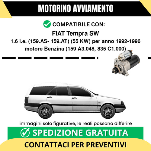 Motorino avviamento fiat - avviamento,