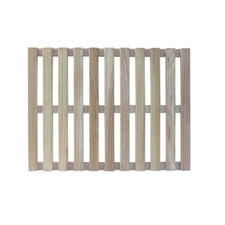 Pedana per piatto doccia rettangolare in legno 55x68x3 cm da esterno giardino