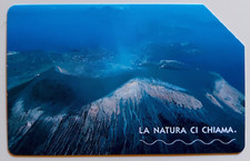 SCHEDA TELEFONICA TELECOM ISOLA DI VULCANO LA NATURA CI CHIAMA @ SPLENDIDA @