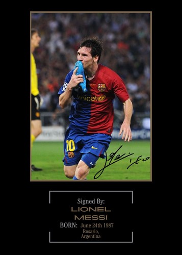 Foto autografa stampata lionel - autografa,