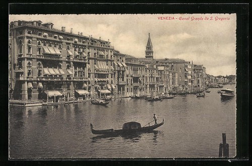 Cartolina venezia canal - cartolina,