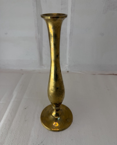 Vaso vintage ottone bocciolo